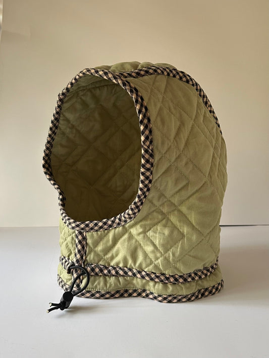 Hood Green Quilted