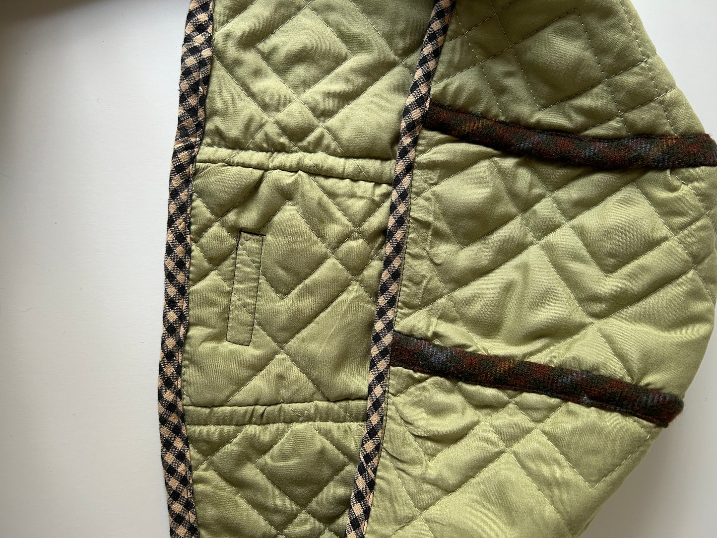 Hood Scarf Green Quilted