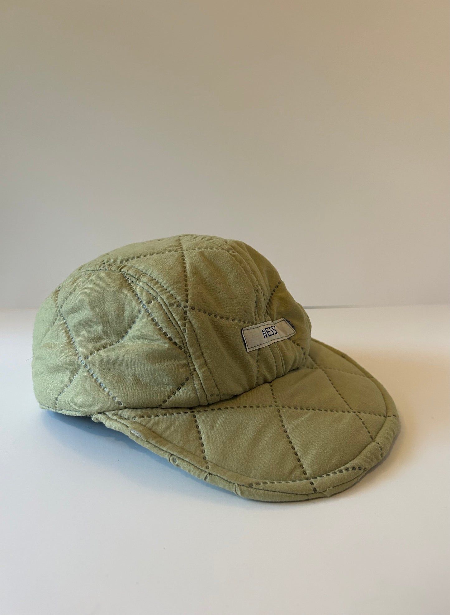 Hat Green Quilted