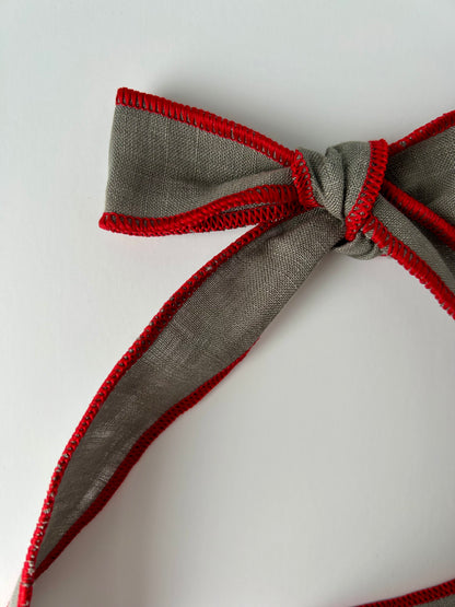 Ribbon - Grey/Red